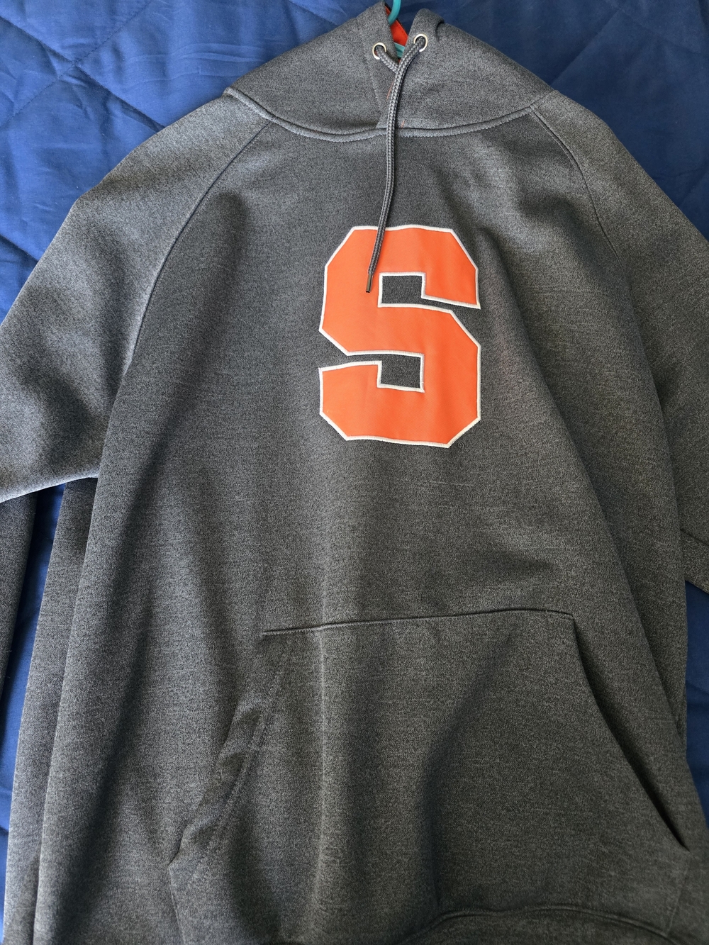 Colosseum Gray Hoodie with Orange 'S' Logo